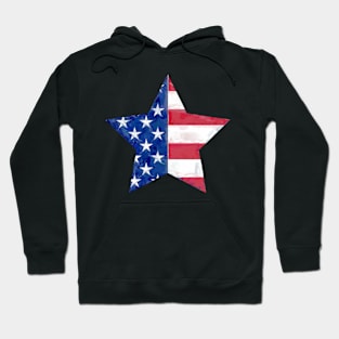 American Flag Star Hoodie